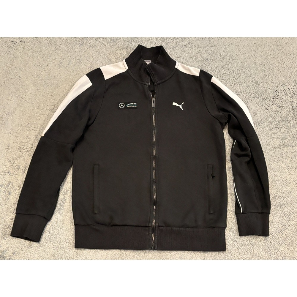 Formula 1 Team AMG Mercedes Petronas Puma Small Black Track Jacket Full Zip